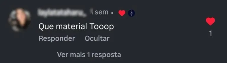 Print de depoimento de aluna sobre o material Raciocinei no WhatsApp
